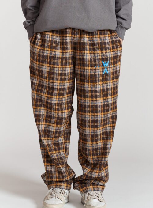 Plaid pants yellow