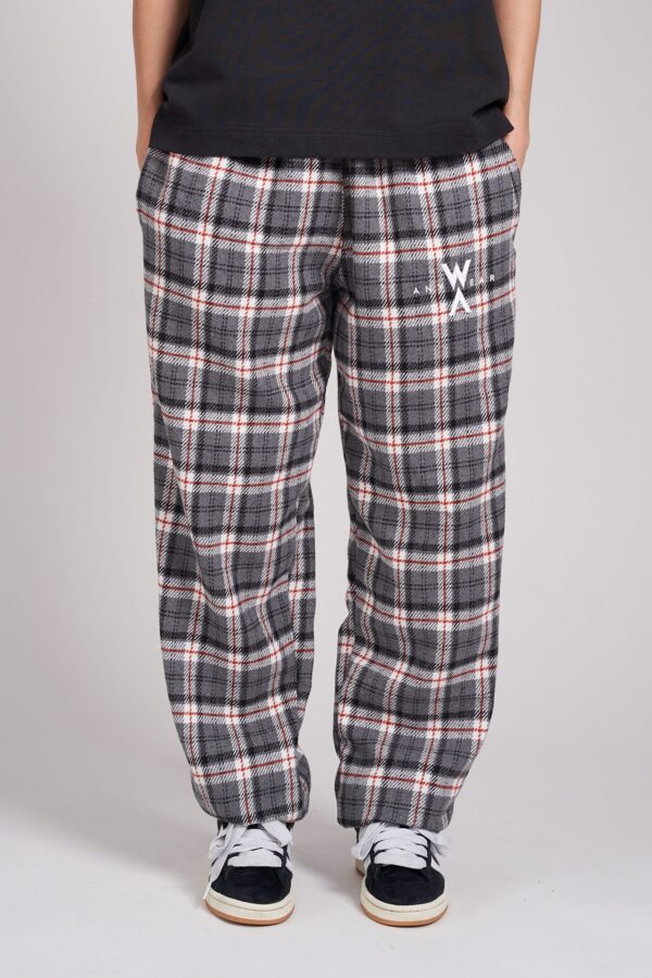 PLAID PANTS GREY