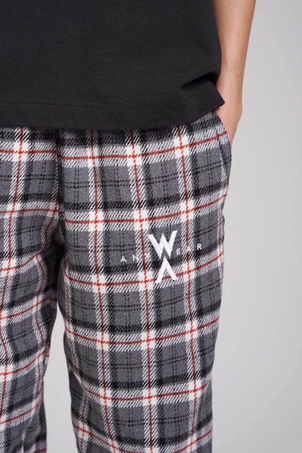 PLAID PANTS GREY - Image 3