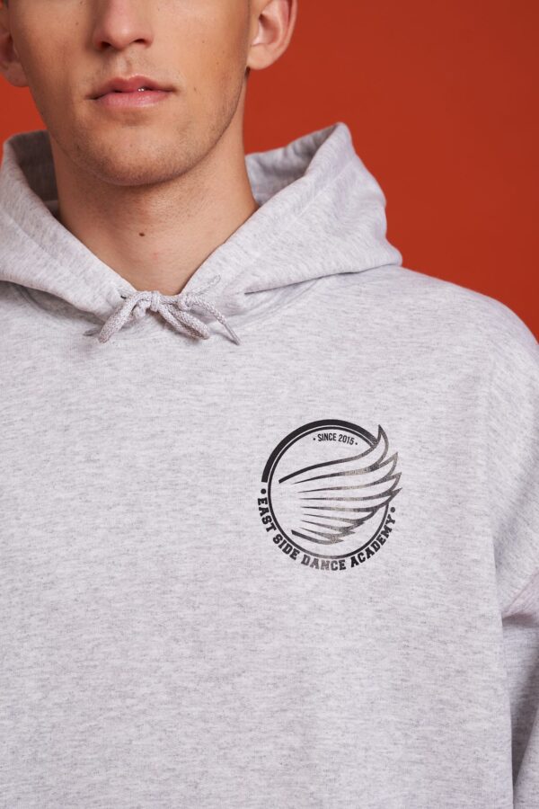 HOODIE BASIC LIGHT GREY - Image 3