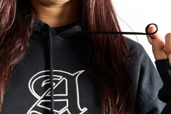 Gothic hoodie black - HAFT - obrazek 4