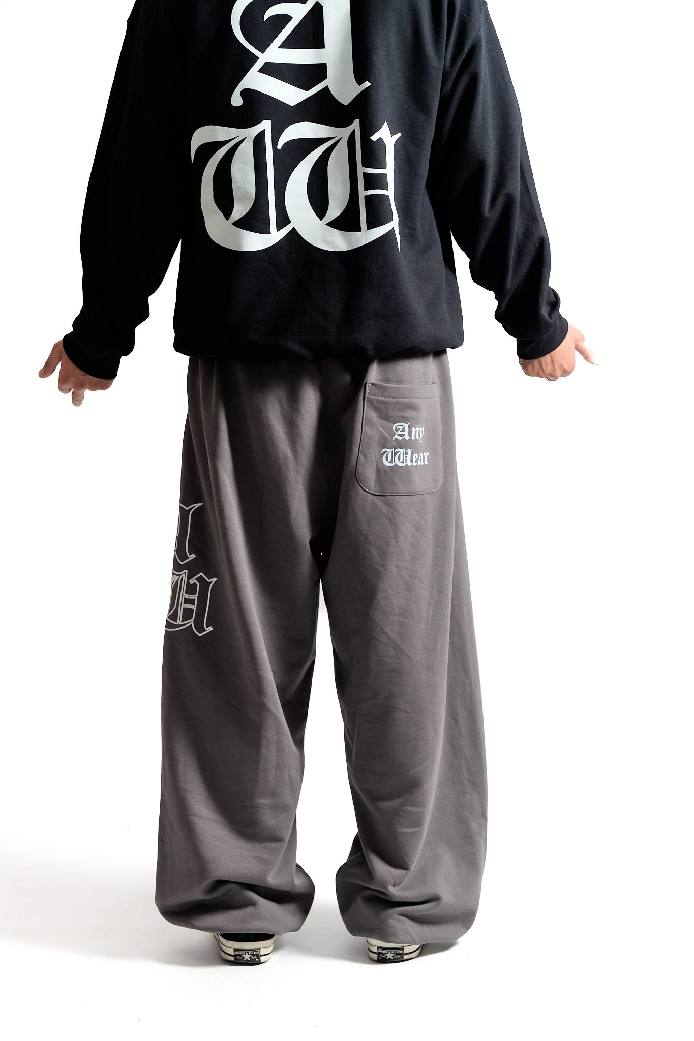 Gothic sweatpants Charcoal - obrazek 5