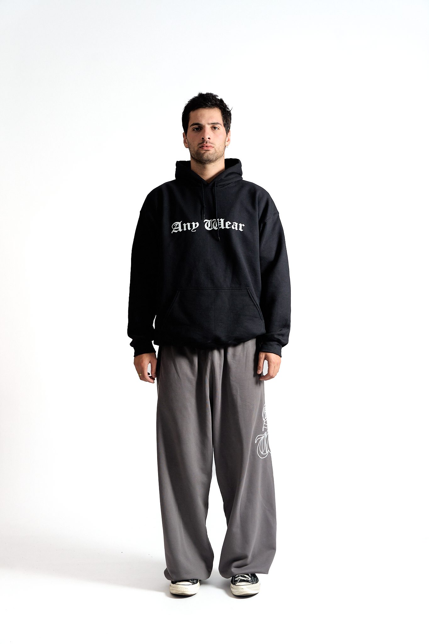 Gothic sweatpants Charcoal - obrazek 2