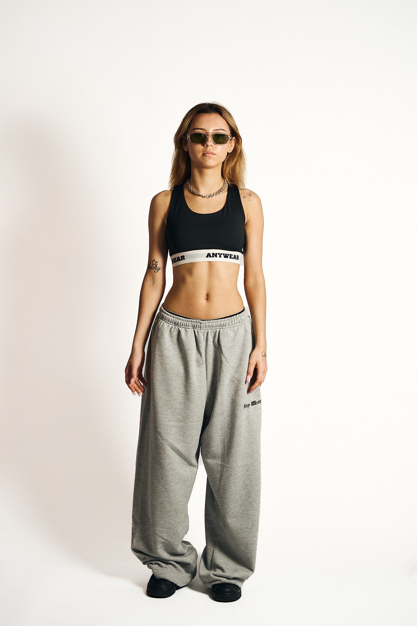 Gothic BASIC Sweatpants Grey
