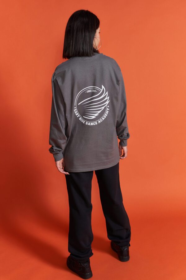 Longsleeve basic charcoal - obrazek 4