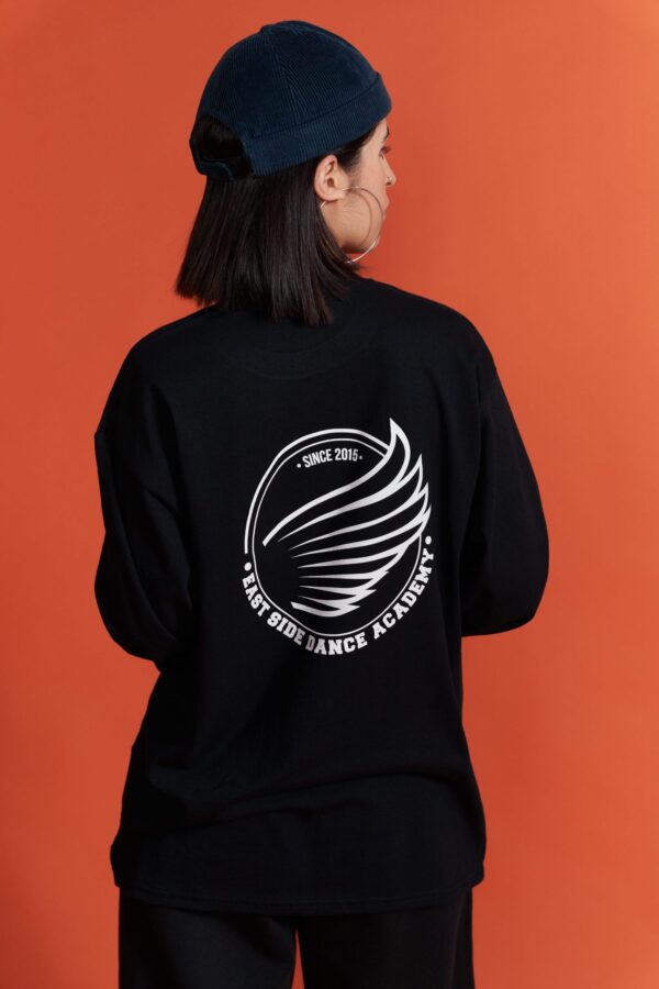 Longsleeve basic black - obrazek 2