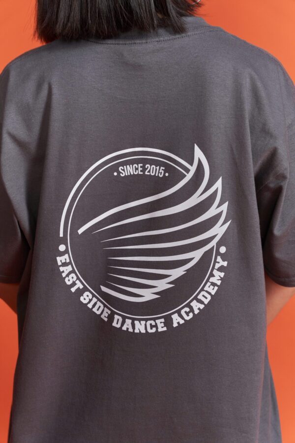 T-shirt basic charcoal - obrazek 3