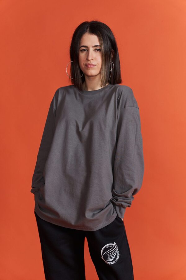 Longsleeve basic charcoal
