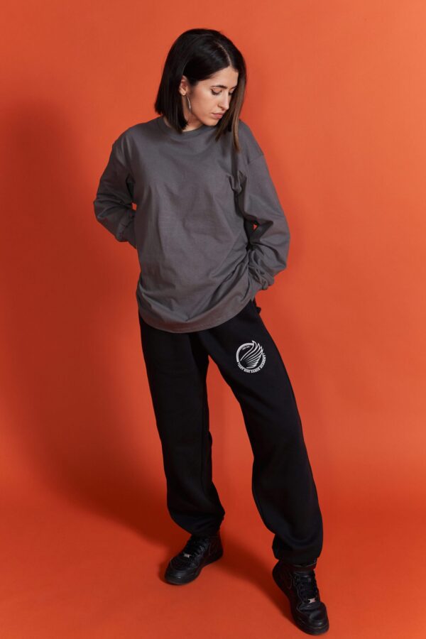 Longsleeve basic charcoal - obrazek 3