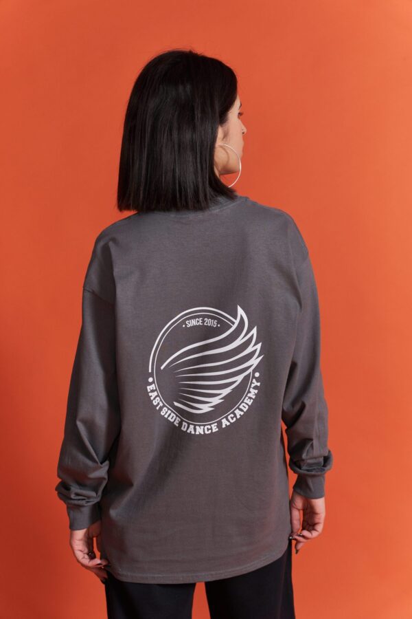 Longsleeve basic charcoal - obrazek 2