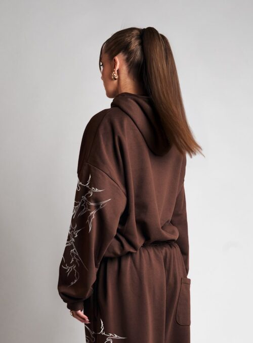 TRIBAL HOODIE BROWN