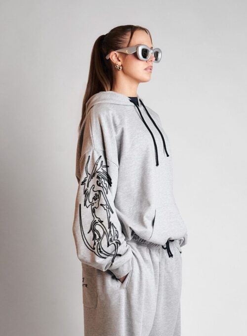 TRIBAL HOODIE GREY