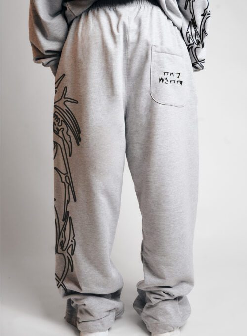 TRIBAL SWEATPANTS GREY