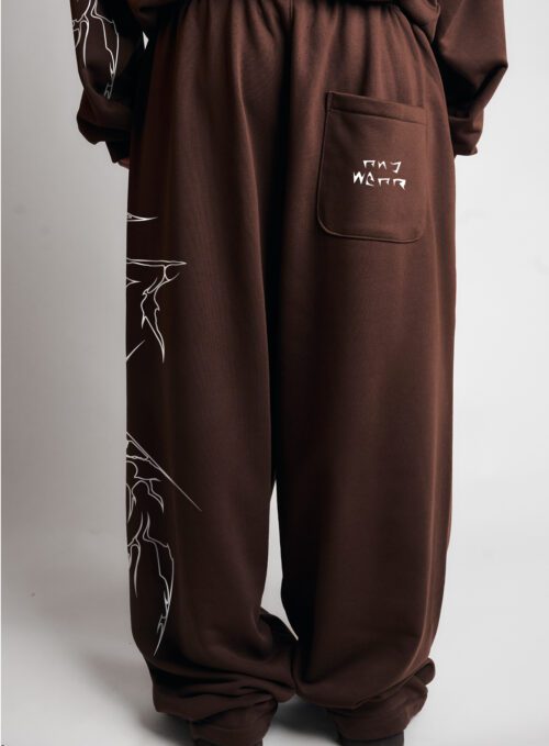 TRIBAL SWEATPANTS BROWN